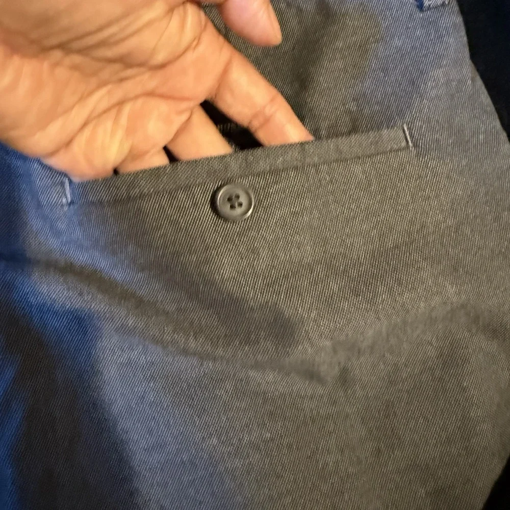 Hugo Boss Crigan1-W Gray Cotton Stretch Chino Straight‎ Pants 36R